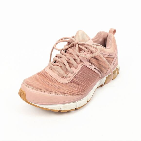 Reebok Light Pink Fit Frame Lace Up Athletic Running Sneakers Size 7.5 - Picture 1 of 8